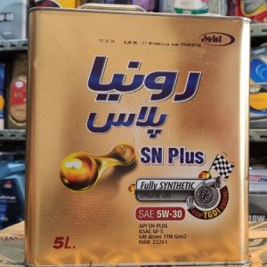 روغن موتور ایرانول رونیا پلاس  +5w30 SN پنج لیتری 5L